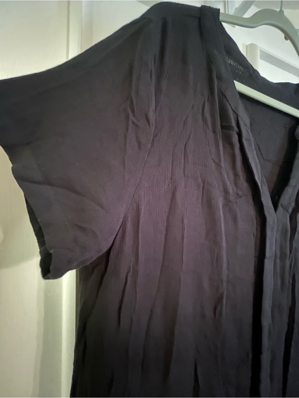 Cupshe Black V-Neck Short Sleeve Swim Coverup - Picture 4 of 10